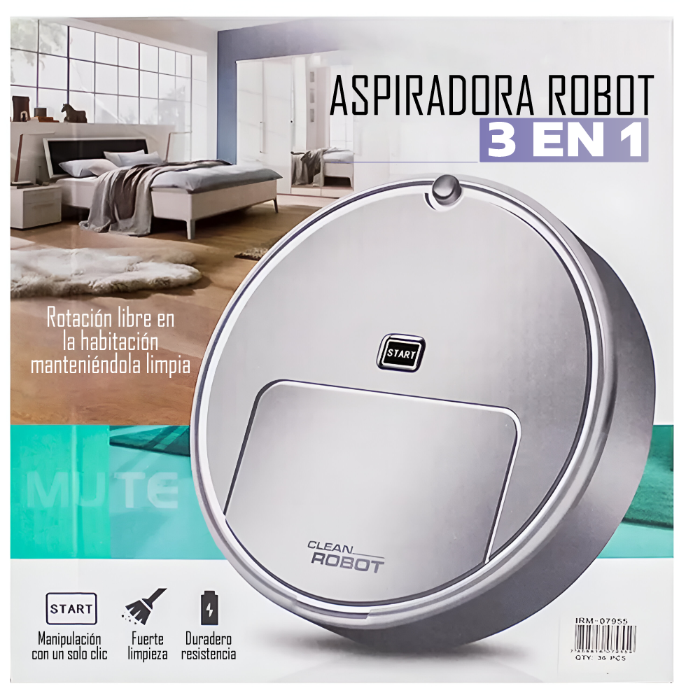 Aspiradora Robot Inteligente 3 en 1