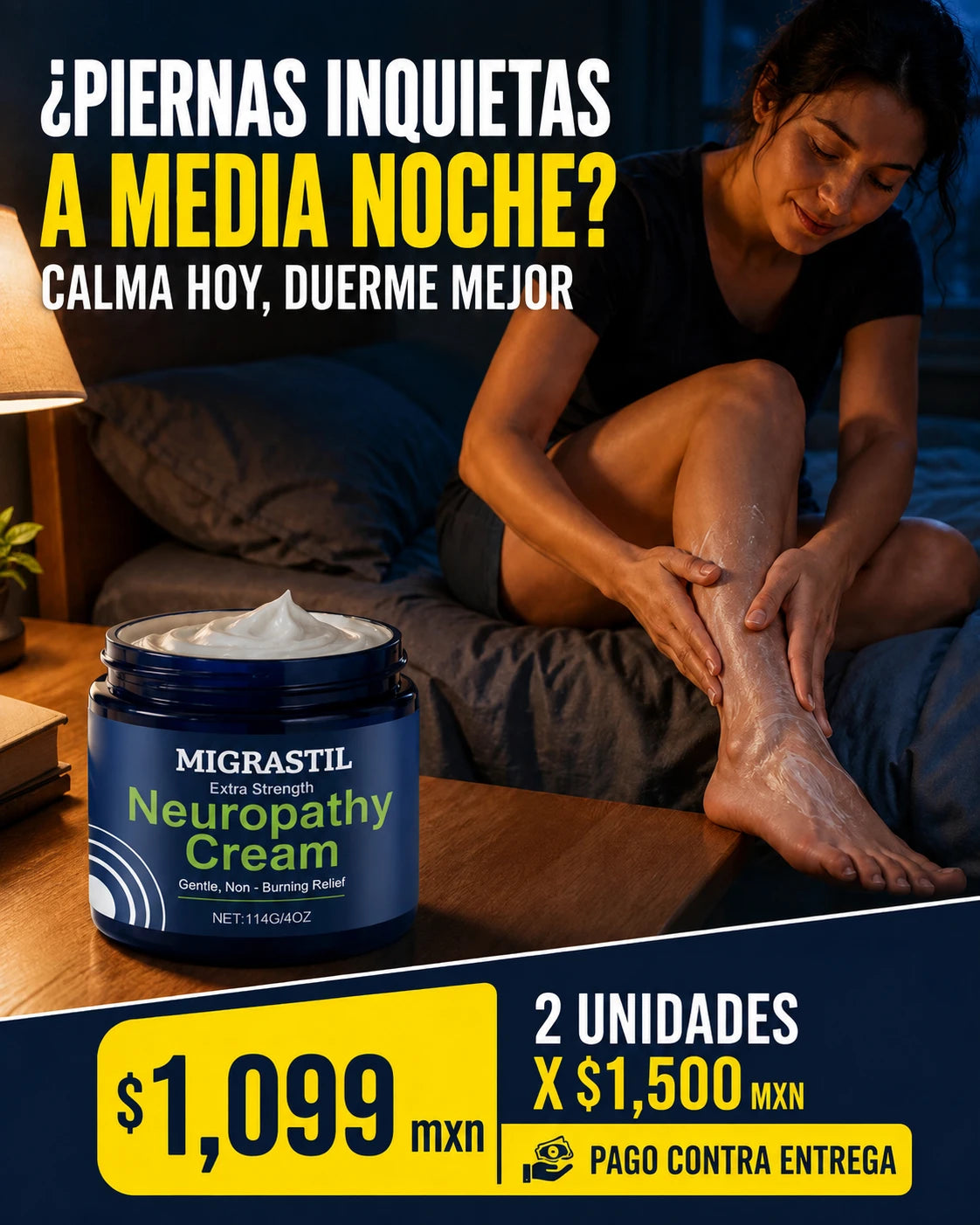 Migrastil Extra Strength Neuropathy Cream - Crema para Alivio de Neuropatía