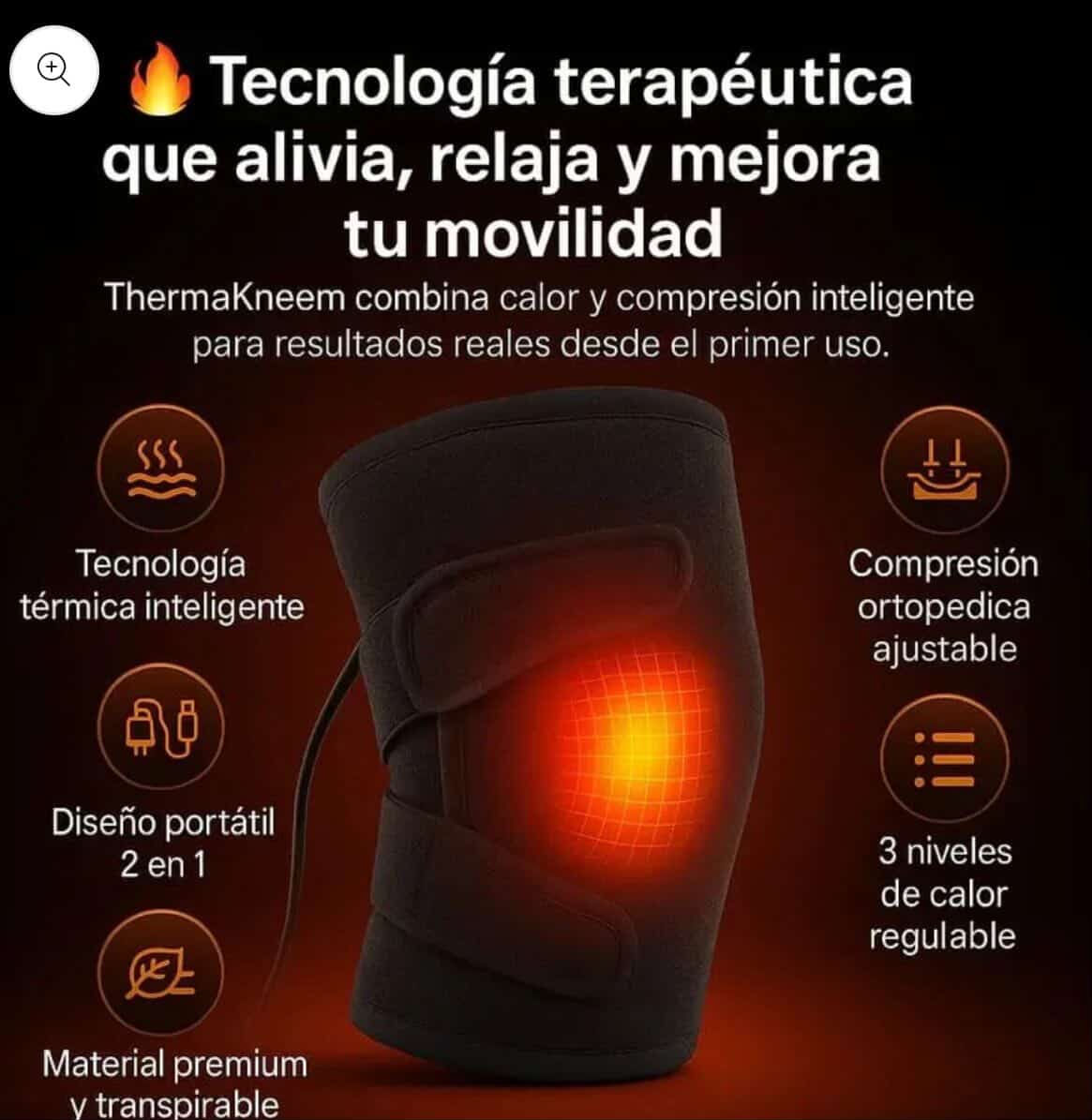 Rodillera Termica Con Calefaccion