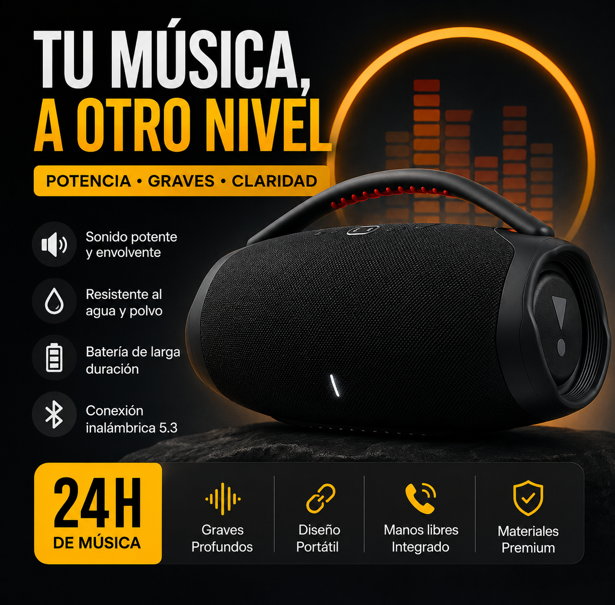 Boombox 3 1.1 -  Bocina Bluetooth